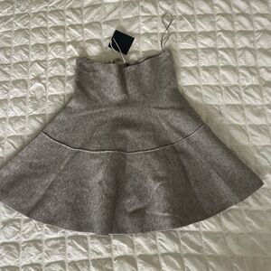 Zara gray knit mini skirt